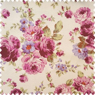 Purple green grey color beautiful natural rose flower design leaves small floral designs with texture finished stone pattern main curtain